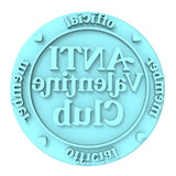 Anti Valentine Club Cookie Cutter | Stamp | Stencil #1 Wedding / Baby / V Day Cookie Cutter Lady MINI - 2 Inches (5cm) Stamp ONLY 