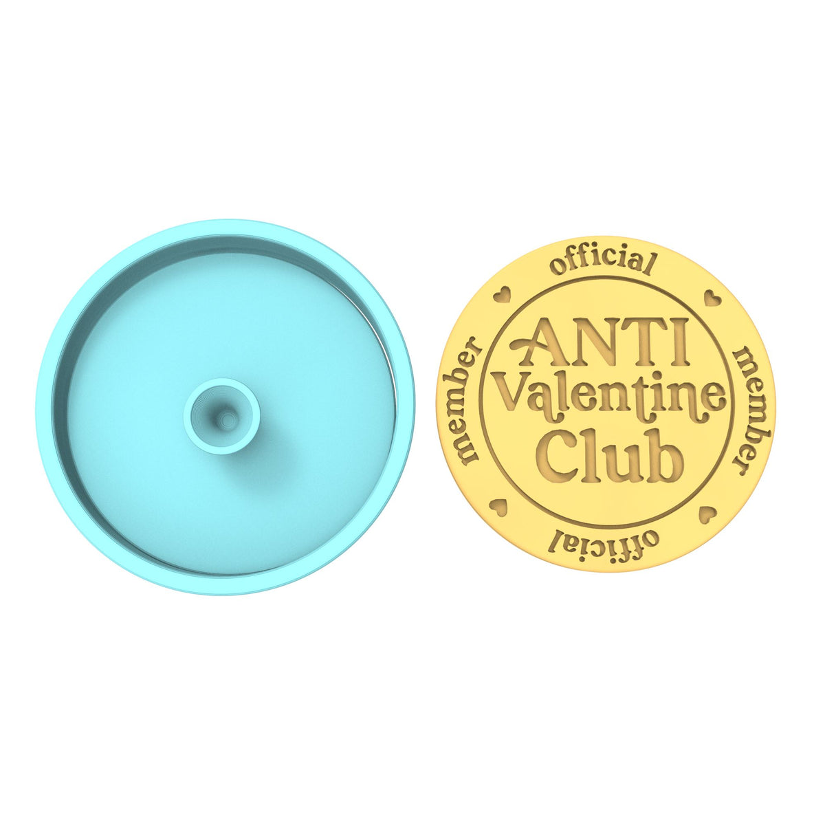 Anti Valentine Club Cookie Cutter | Stamp | Stencil #1 Wedding / Baby / V Day Cookie Cutter Lady 
