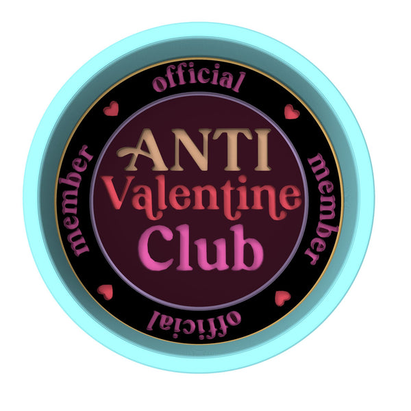 Anti Valentine Club Cookie Cutter | Stamp | Stencil #1 Wedding / Baby / V Day Cookie Cutter Lady 
