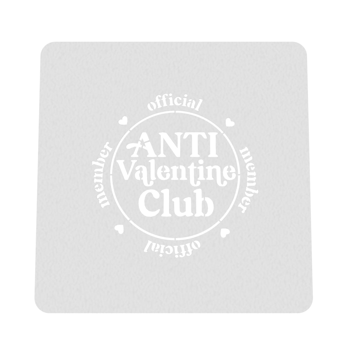 Anti Valentine Club Cookie Cutter | Stamp | Stencil #1 Wedding / Baby / V Day Cookie Cutter Lady MINI - 2 Inches (5cm) Stencil ONLY 