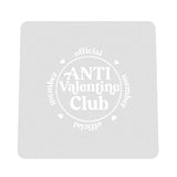 Anti Valentine Club Cookie Cutter | Stamp | Stencil #1 Wedding / Baby / V Day Cookie Cutter Lady MINI - 2 Inches (5cm) Stencil ONLY 