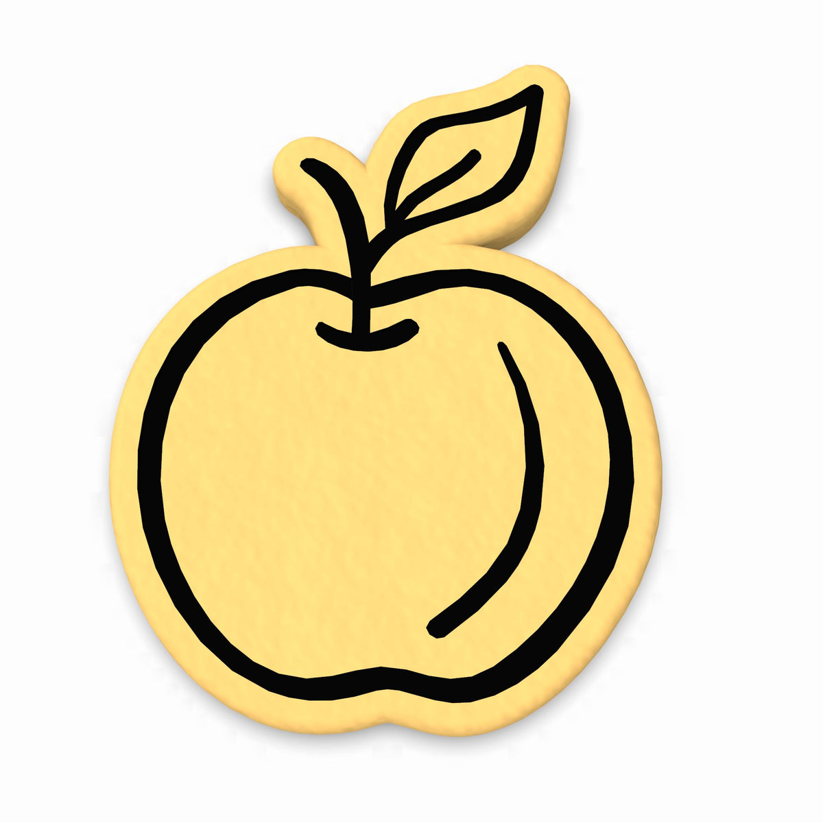 Apple Cookie Cutter | Stamp | Stencil #1