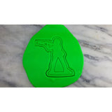 Army Man Soldier Cookie Cutter  Stamp & Outline #4