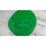 Army Tank Cookie Cutter  Stamp & Outline #1