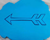 Arrow #2 Cookie Cutter Outline - Letters/ Numbers/ Shapes