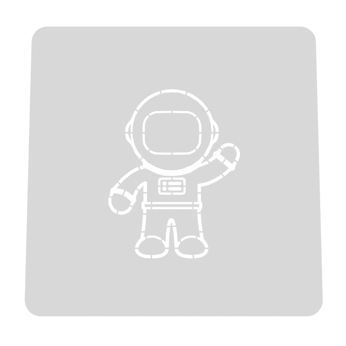 Astronaut Cookie Cutter | Stamp | Stencil #2 Wedding / Baby / V Day Cookie Cutter Lady MINI - 2 Inches (5cm) Stencil ONLY 