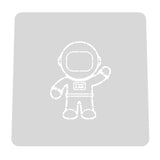 Astronaut Cookie Cutter | Stamp | Stencil #2 Wedding / Baby / V Day Cookie Cutter Lady MINI - 2 Inches (5cm) Stencil ONLY 