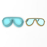 Aviator Glasses Cookie Cutter | Stamp | Stencil #1