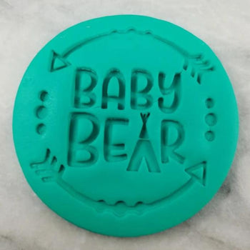 Baby Bear Cookie Cutter Outline & Stamp 1