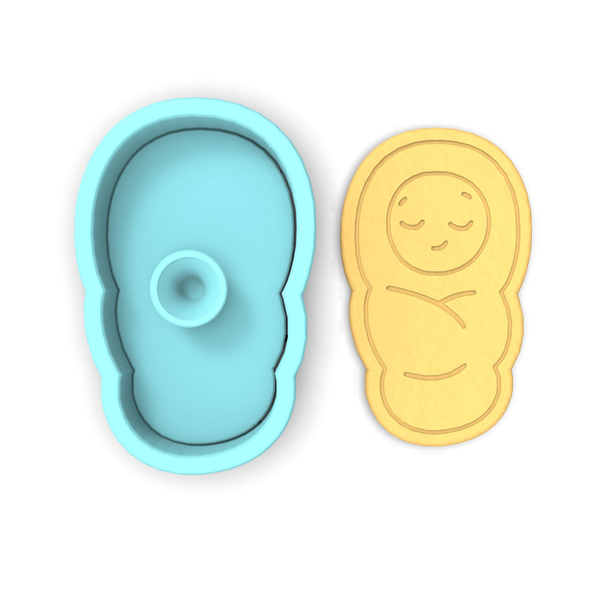 Baby Bundled Cookie Cutter | Stamp | Stencil #1