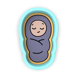 Baby Bundled Cookie Cutter | Stamp | Stencil #1