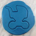 Baby Carriage Cookie Cutter Outline #2 - Wedding / Baby / V Day
