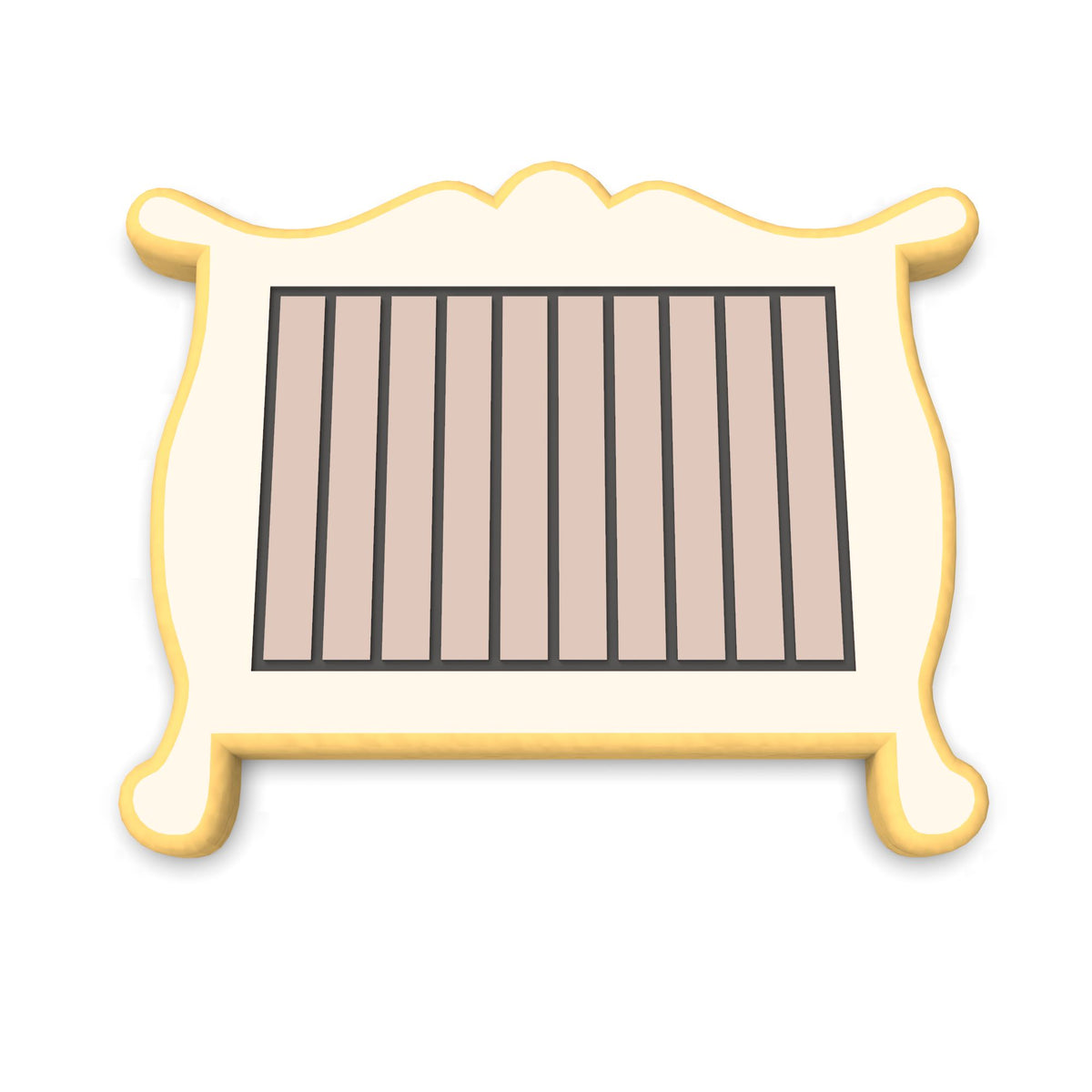 Baby Crib Cookie Cutter | Stamp | Stencil #1