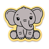 Baby Elephant Cookie Cutter | Stamp | Stencil #1