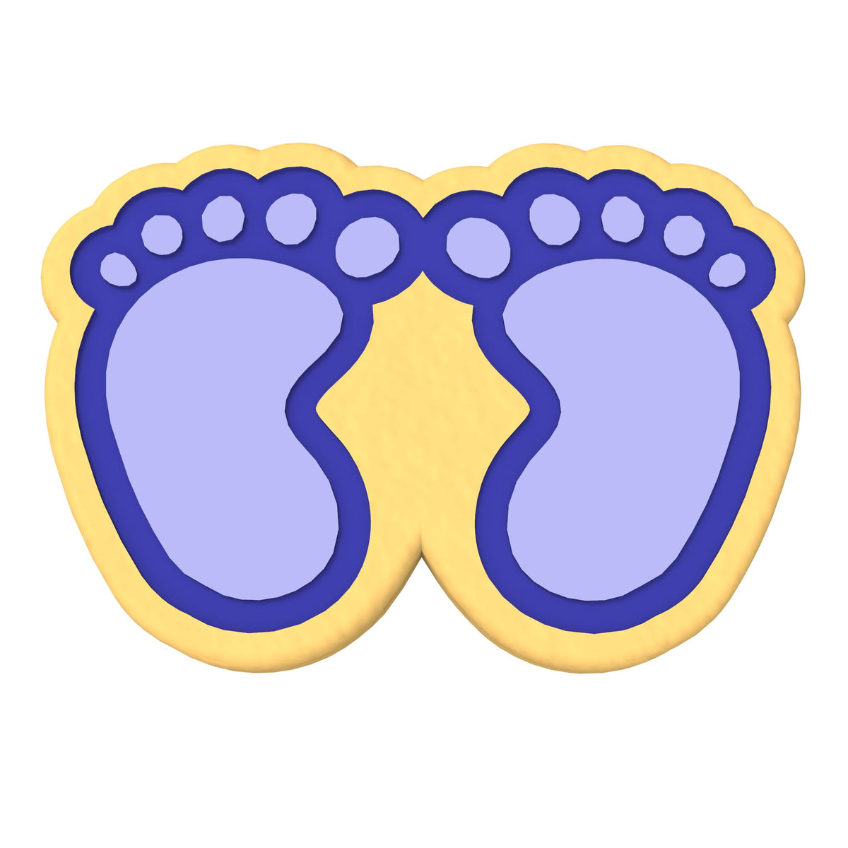Baby Feet Cookie Cutter | Stamp | Stencil #1