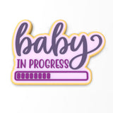 Baby in Progress Cookie Cutter | Stamp | Stencil #1