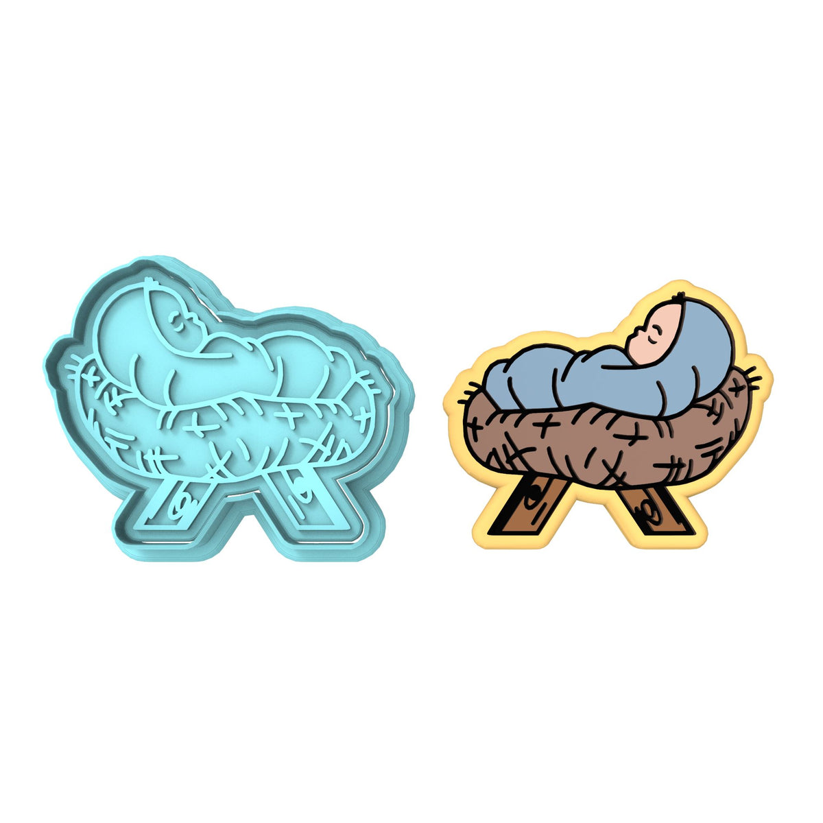 Baby Jesus Cookie Cutter | Stamp | Stencil #1