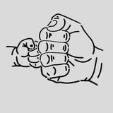 Baby Knucks Cookie Cutter | Stamp | Stencil #1