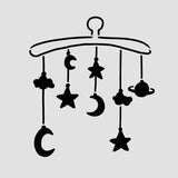 Baby Mobile Cookie Cutter | Stamp | Stencil #1