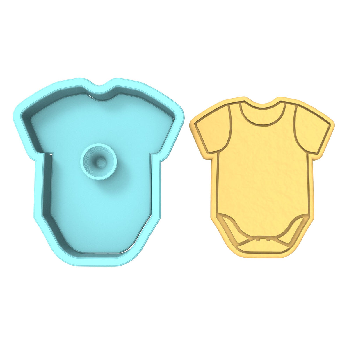 Baby Onesie Cookie Cutter | Stamp | Stencil #1