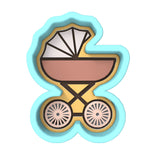 Baby Stroller Cookie Cutter | Stamp | Stencil #1