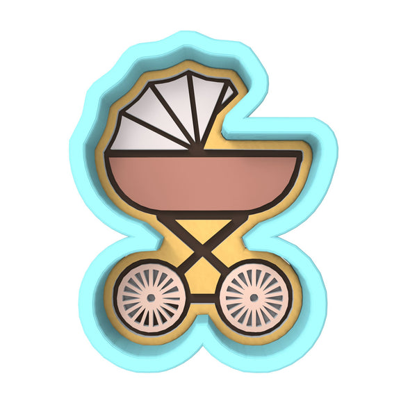 baby carriage cookie cutter Baby Stroller Cookie Cutter | Stamp