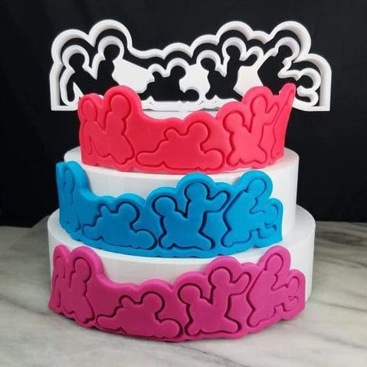 Bachelorette Sex Orgy Fondant Cake Cutter - Bachelorette & Bachelor