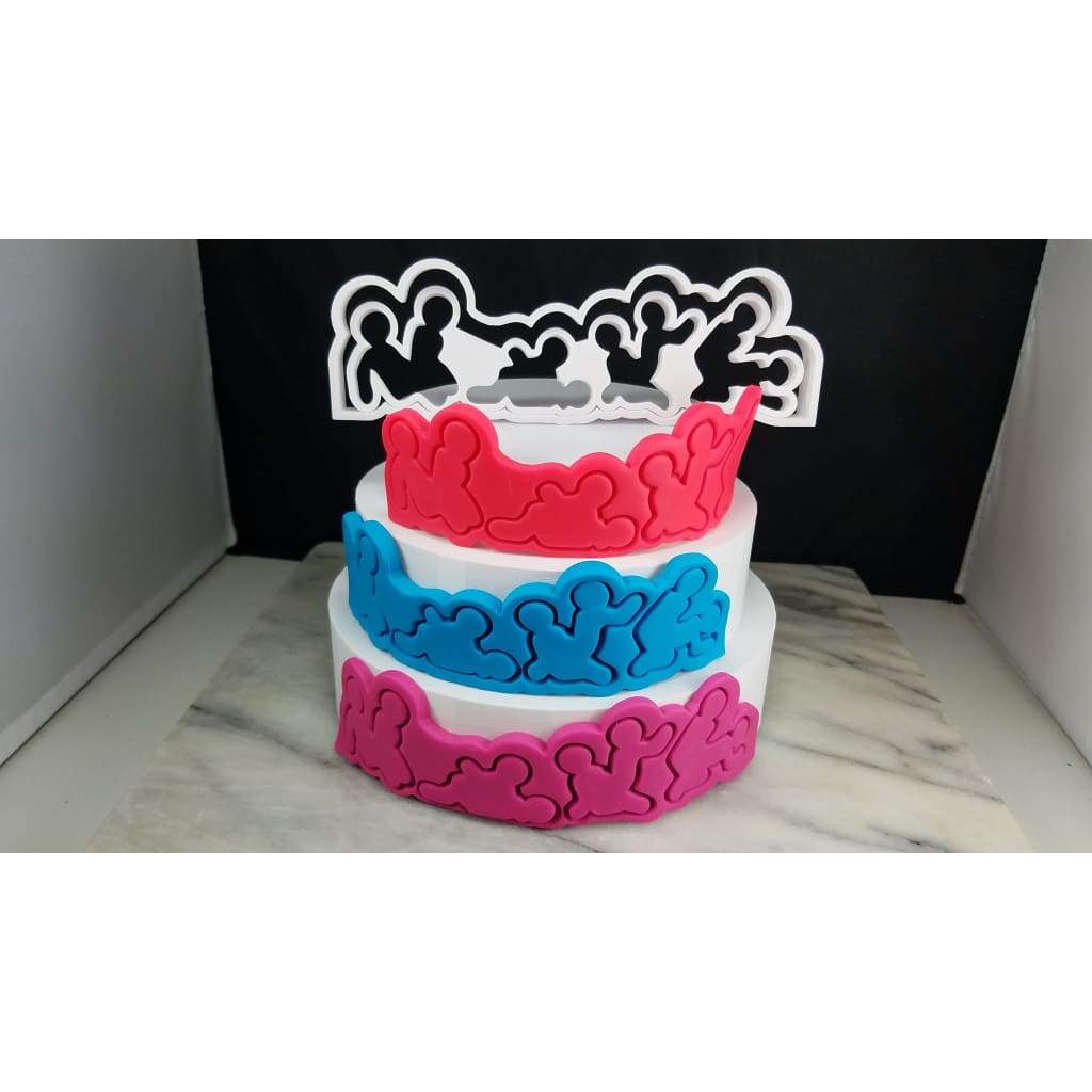 Bachelorette Sex Orgy Fondant Cake Cutter - Bachelorette & Bachelor