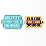 Back to School Cookie Cutter | Stamp | Stencil #1