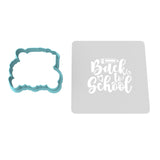 Back to School Cookie Cutter | Stamp | Stencil #3