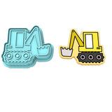 Backho Cookie Cutter | Stamp | Stencil #1