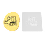 Backho Cookie Cutter | Stamp | Stencil #1