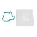 Backho Cookie Cutter | Stamp | Stencil #1