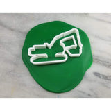 Backhoe Tractor Cookie Cutter Outline - Comic Book / Vehicles