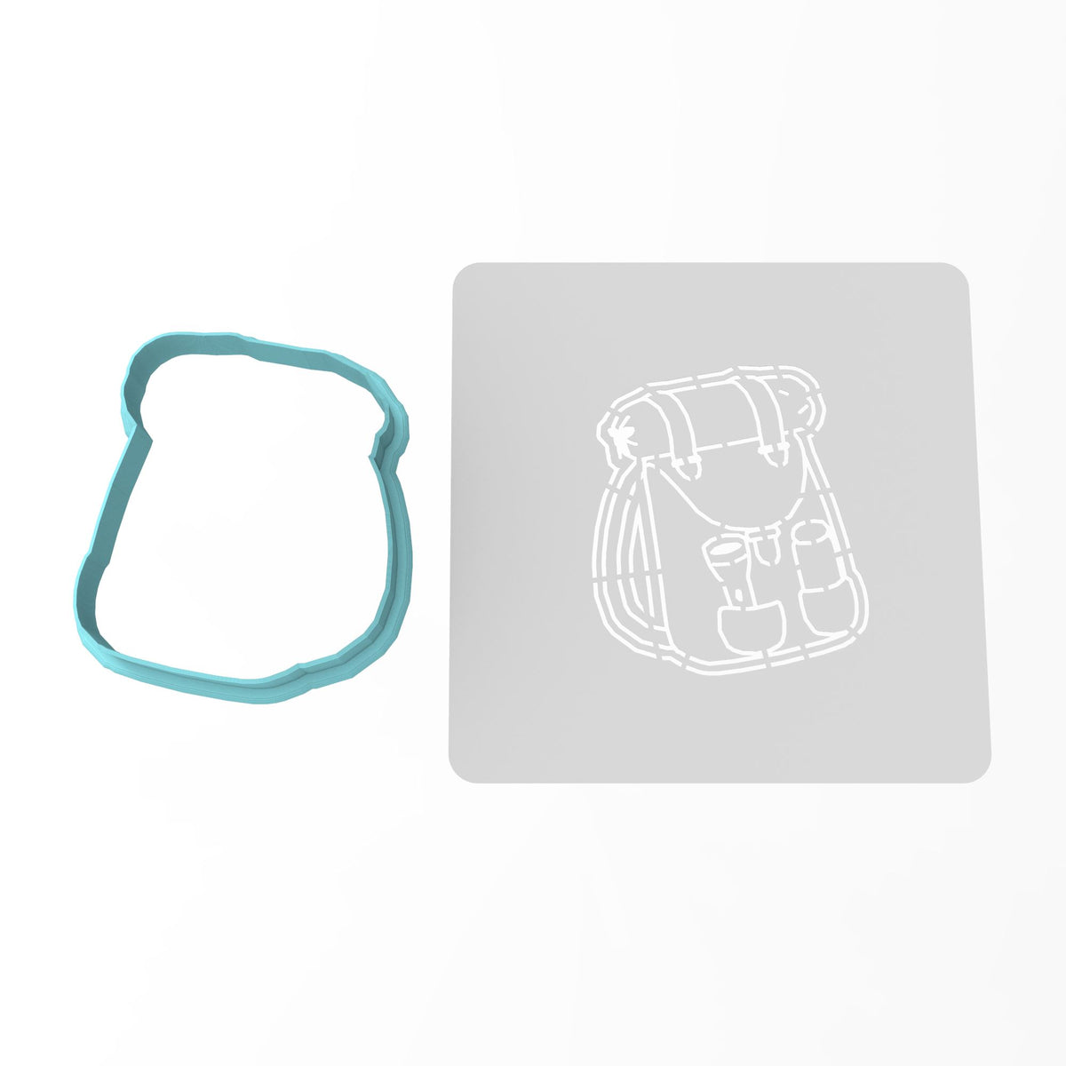 Backpack Cookie Cutter | Stamp | Stencil #1