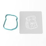 Backpack Cookie Cutter | Stamp | Stencil #1