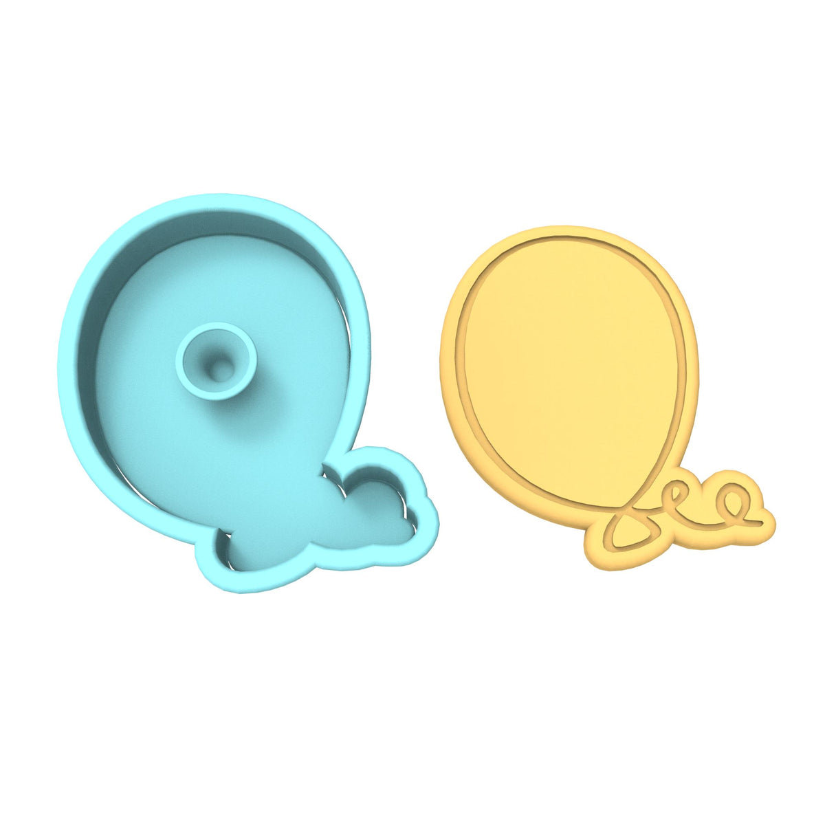 Balloon Cookie Cutter | Stamp | Stencil #1