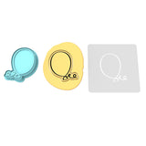 Balloon Cookie Cutter | Stamp | Stencil #1