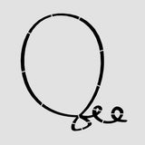 Balloon Cookie Cutter | Stamp | Stencil #1