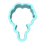 Balloon Girl Cookie Cutter | Stamp | Stencil #1