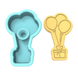 Balloon with Gift Cookie Cutter | Stamp | Stencil #1