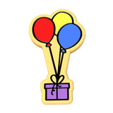 Balloon with Gift Cookie Cutter | Stamp | Stencil #1