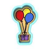 Balloon with Gift Cookie Cutter | Stamp | Stencil #1