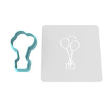Balloon with Gift Cookie Cutter | Stamp | Stencil #1