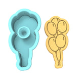 Balloons Cookie Cutter | Stamp | Stencil #1