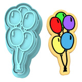 Balloons Cookie Cutter | Stamp | Stencil #1