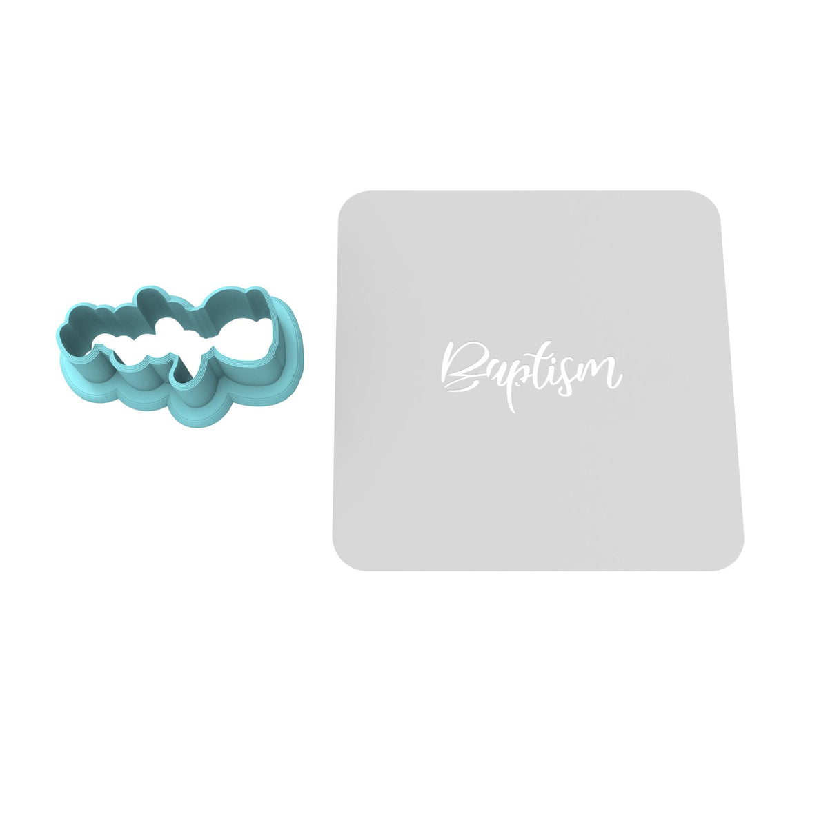 Baptism Cookie Cutter | Stamp | Stencil #1