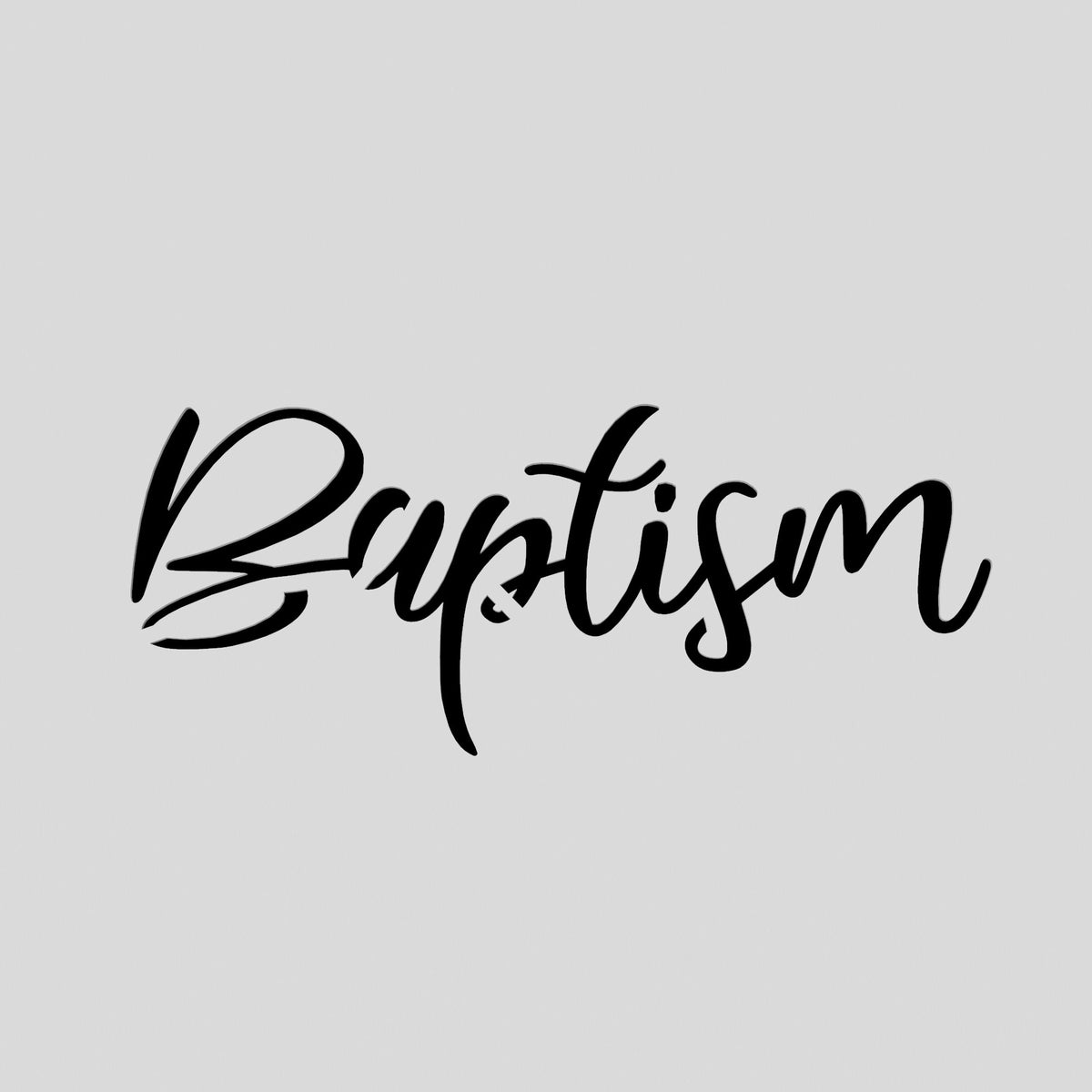 Baptism Cookie Cutter | Stamp | Stencil #1