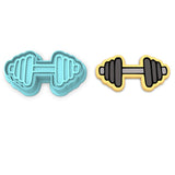 Barbell Cookie Cutter | Stamp | Stencil #1
