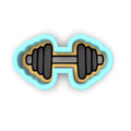 Barbell Cookie Cutter | Stamp | Stencil #1